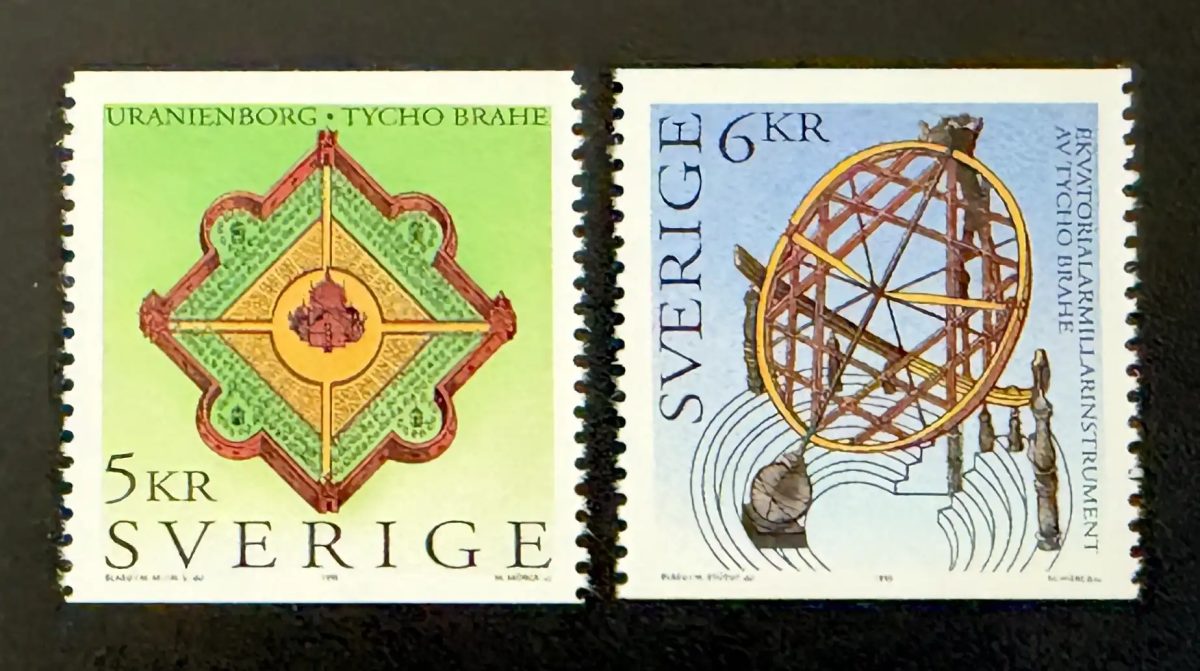 Sweden 1995 Mi. 1910-1911 joint issue Tycho Brahe Uranienborg