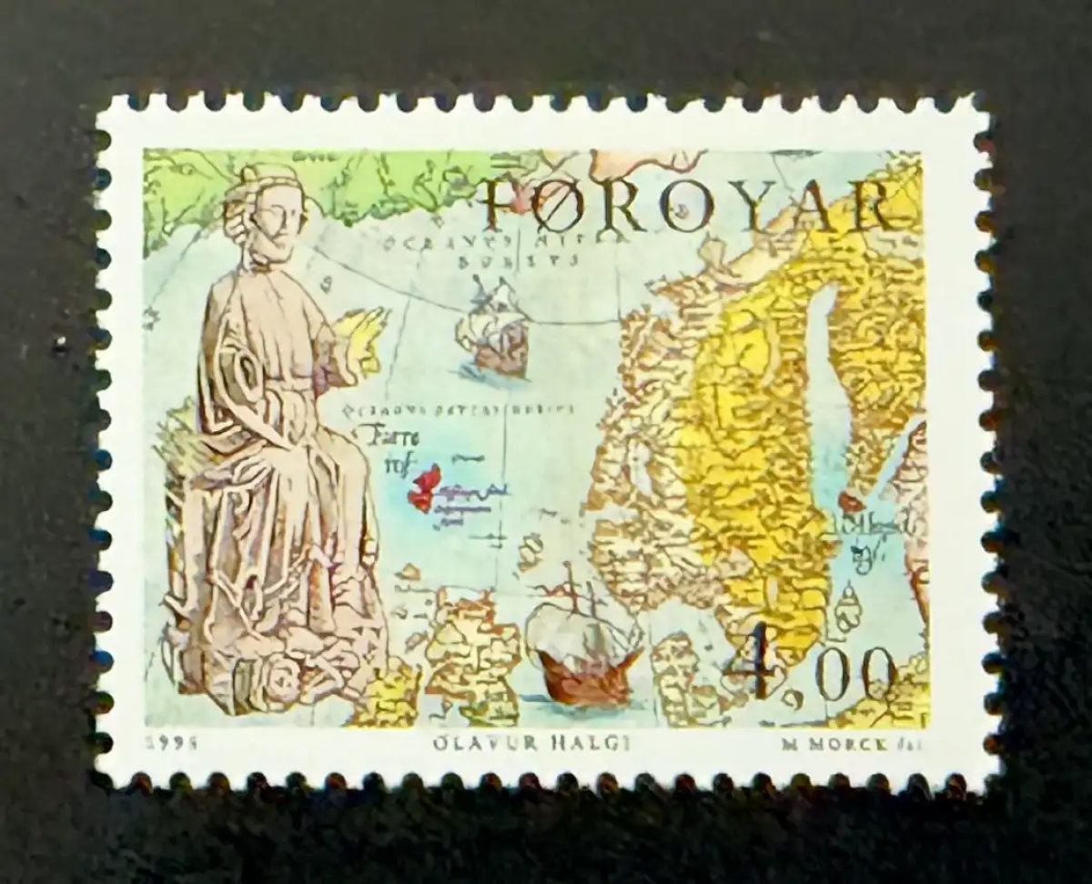 Faroe Islands 1995 Mi. 288 Joint Issue Olavur Halgi Card Scandinavia
