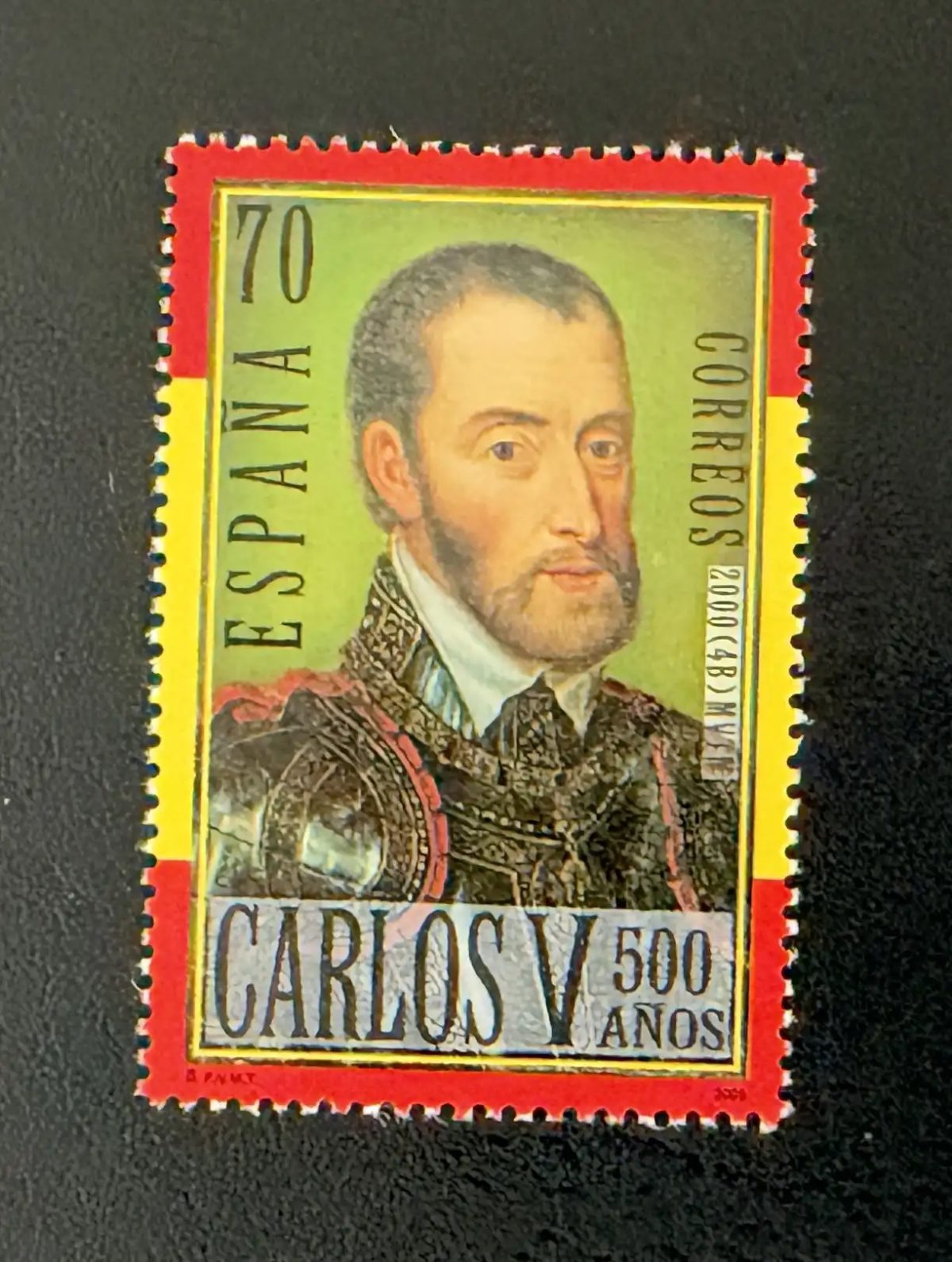 Espagne 2000 Mi. 3531 émission commune Carlos V 500 ans empereur