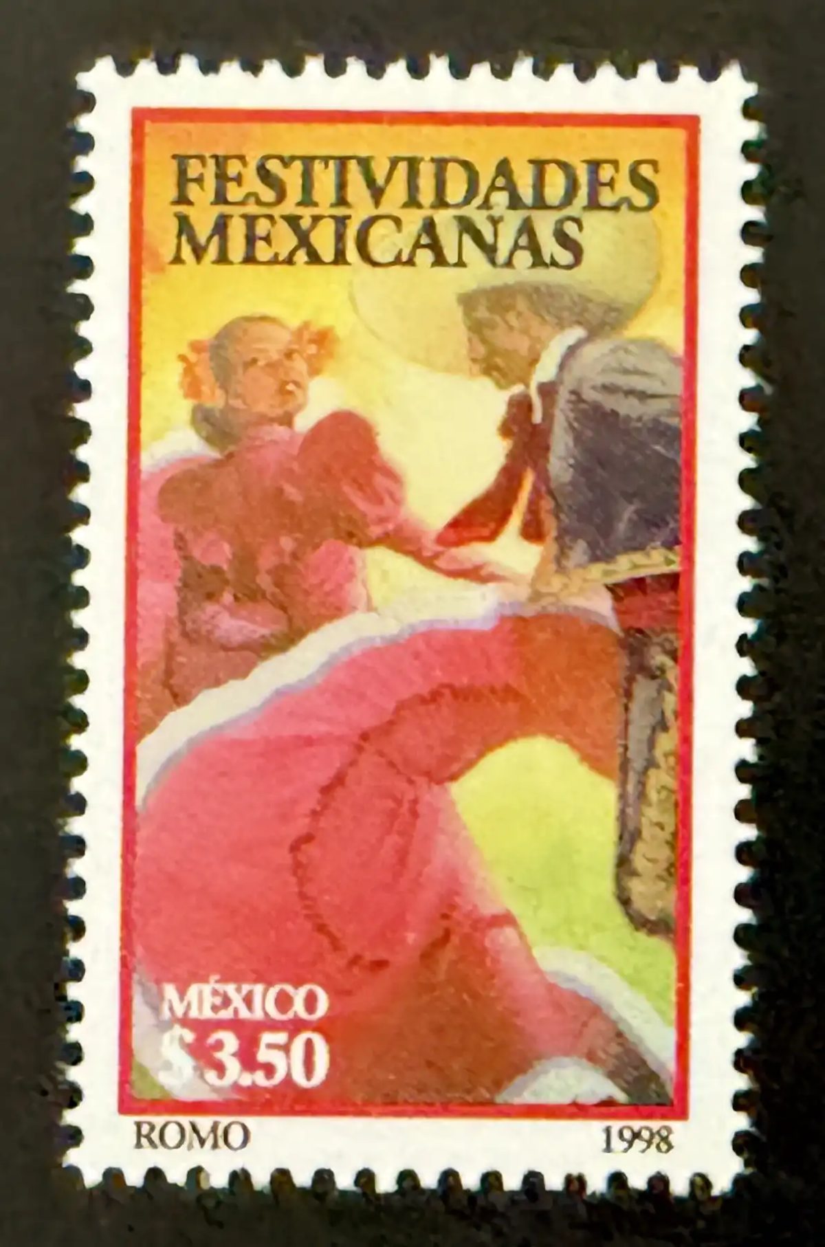 Mexique 1998 Mi. 2685 émission commune festivités mexicaines danse folklore