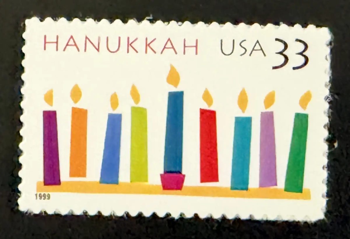 États-Unis 1999 Mi. 3212 émission commune Hanukkah menorah bougies