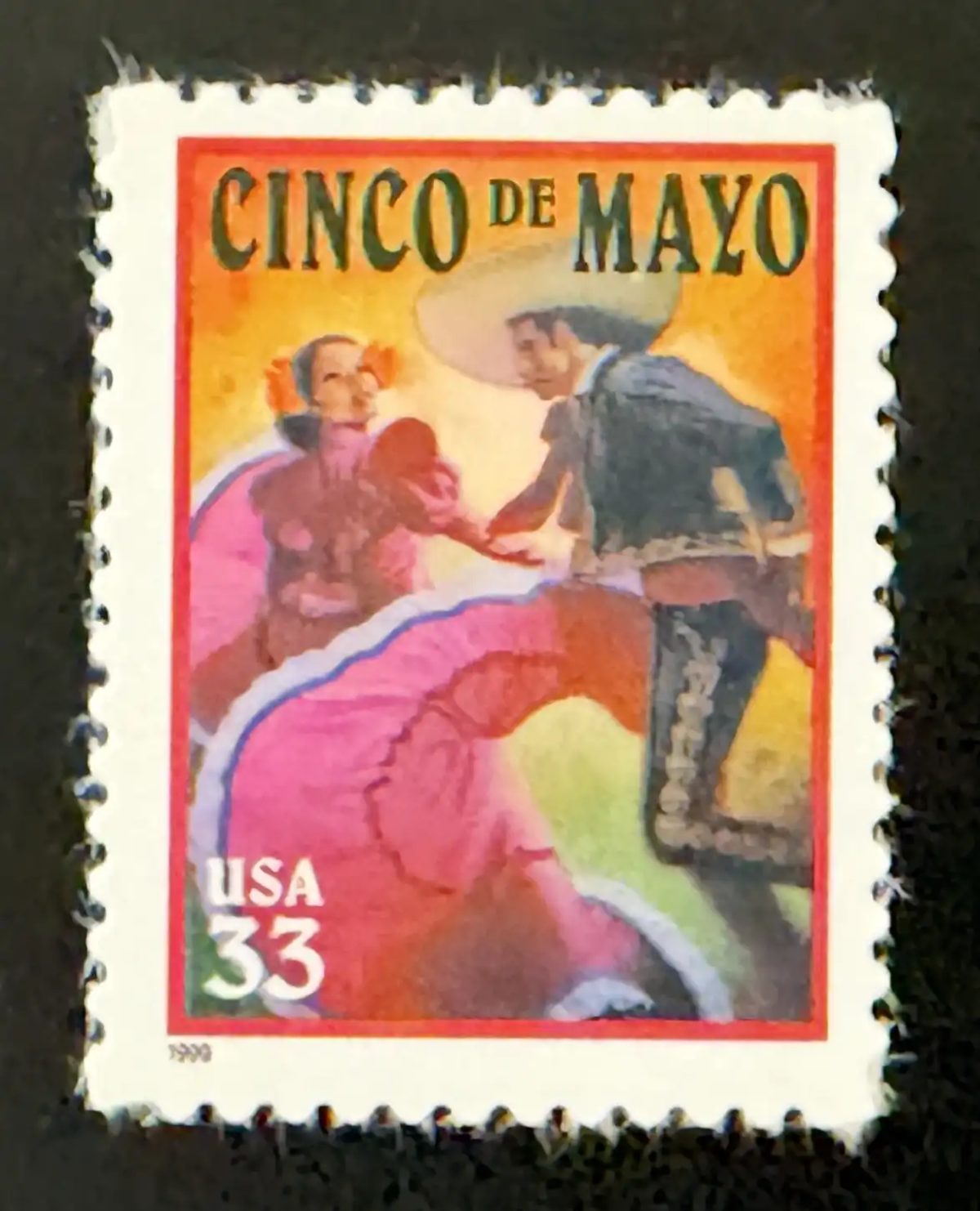 États-Unis 1999 Mi. 3116 émission commune Cinco de Mayo danse folklorique