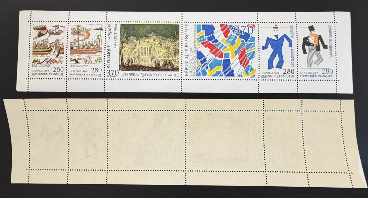 France 1994 Mi. 3012-3017 émission commune France-Suède Vikings