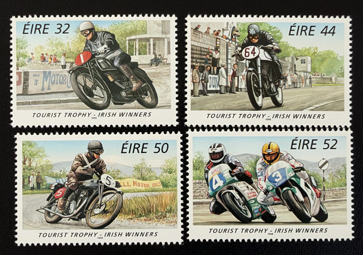 Irlande 1996 Mi. 946-949 émission commune Tourist Trophy moto course