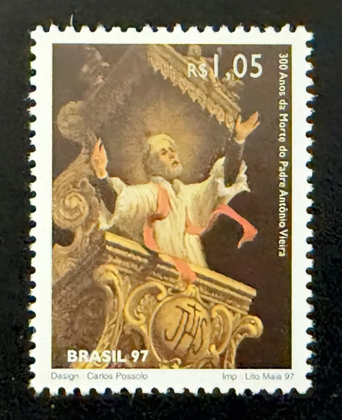 Brésil 1997 Mi. 2761 émission commune Padre António Vieira jésuite