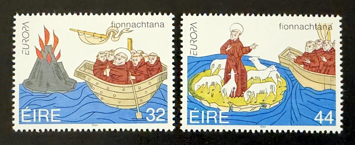 Irland 1994 Mi. 855-856 Gemeinschaftsausgabe Europa Heiliger Brendan Mönche
