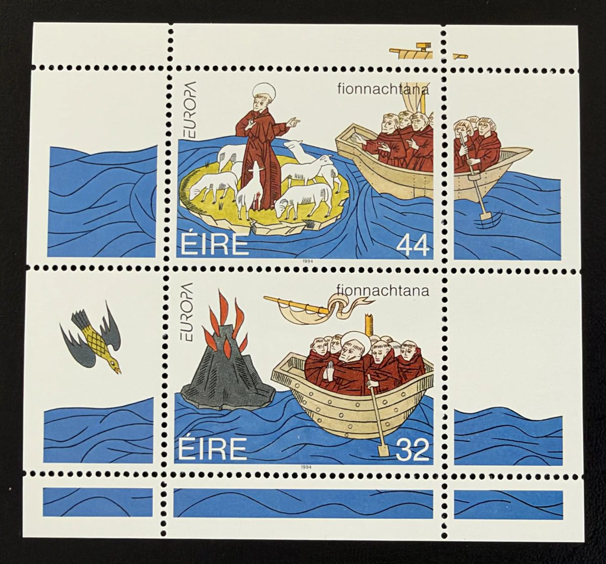Irland 1994 Mi. Bl. 12 Gemeinschaftsausgabe Europa Sankt Brendan Reise