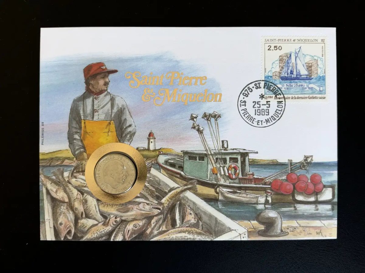 Saint Pierre Miquelon Numismatischer Umschlag 1989 Philswiss