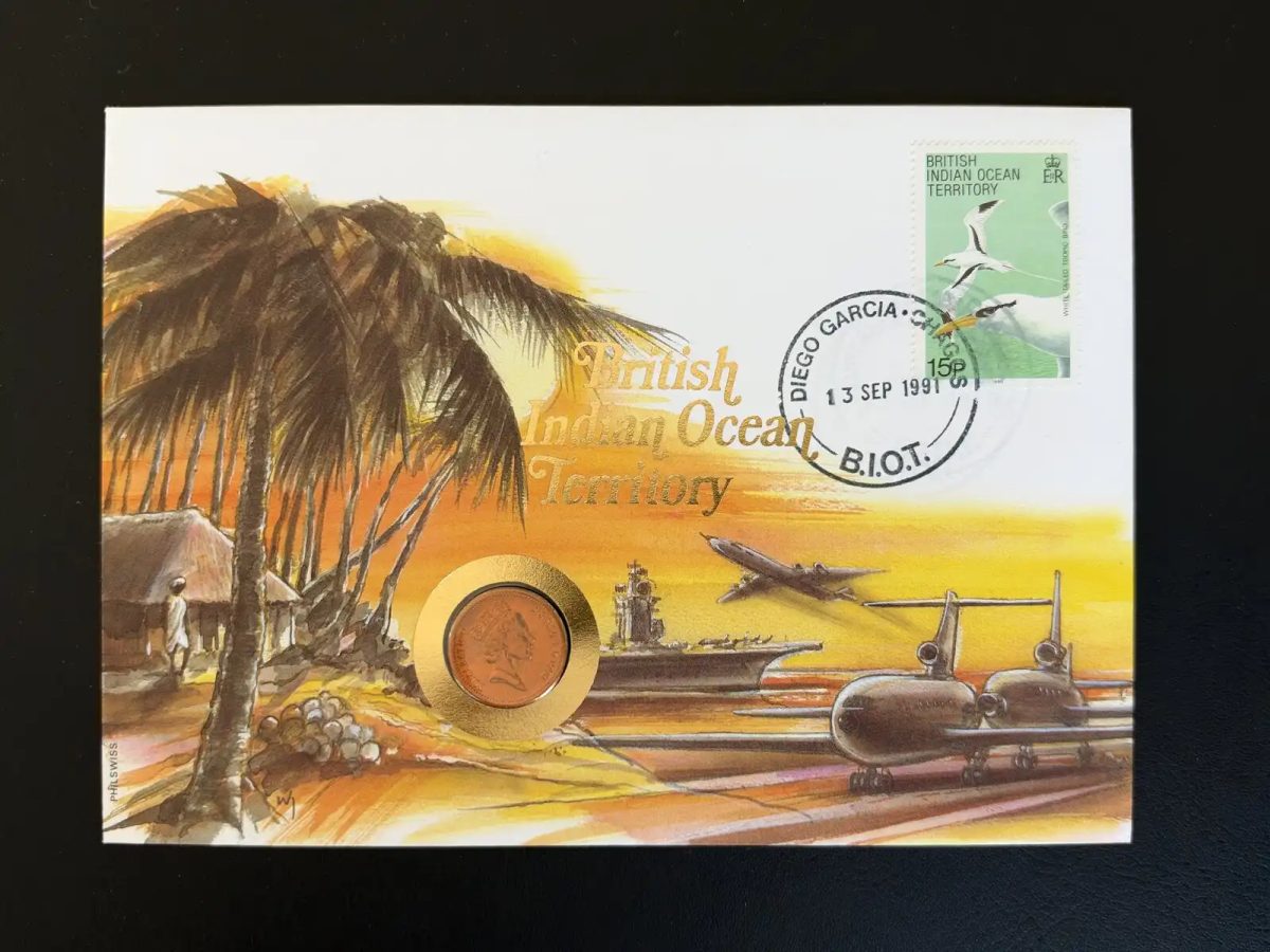 BIOT British Indian Ocean Territory enveloppe numismatique 1991