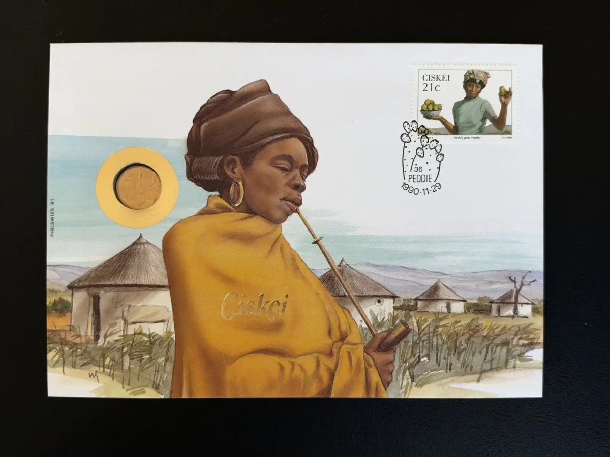 Ciskei enveloppe numismatique FDC Philswiss 1990 Peddie 21c