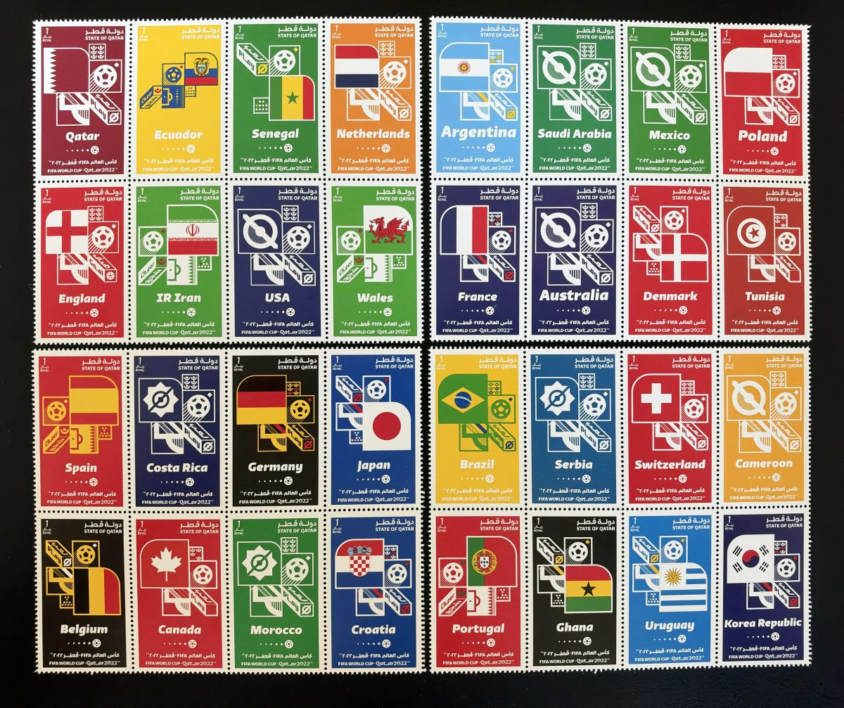 Qatar 2022 FIFA Coupe du Monde football drapeaux nations équipes