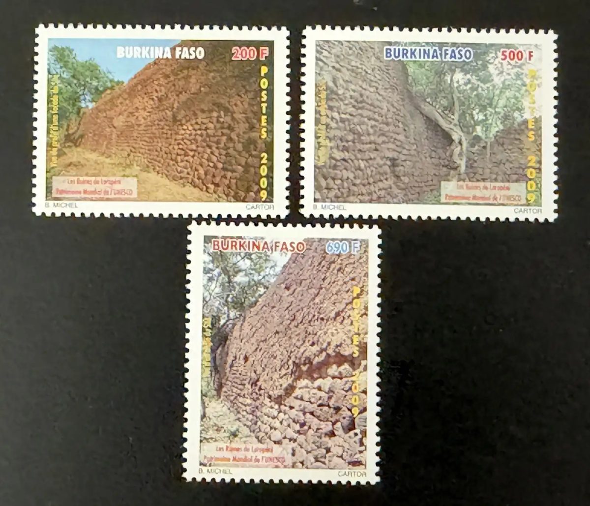 Burkina Faso 2009 Mi. 1932-1934 Loropéni Ruins UNESCO Heritage