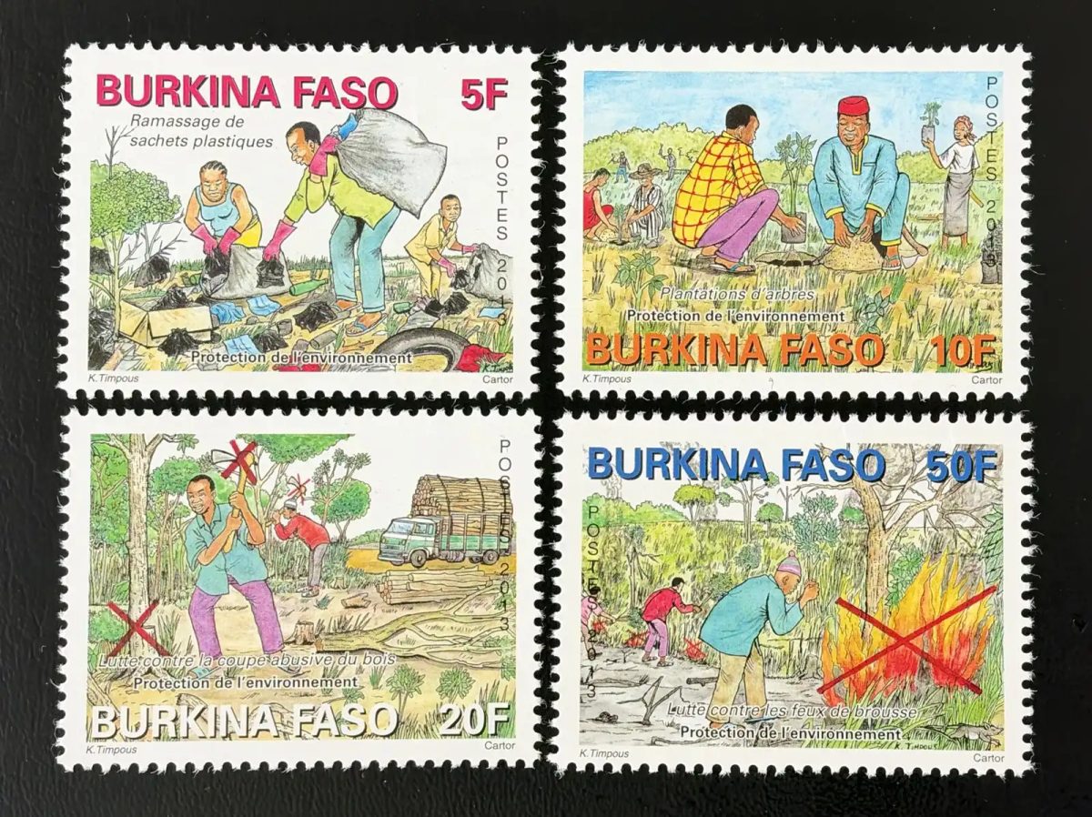 Burkina Faso 2013 Mi. 1970-1973 protection environnement arbres