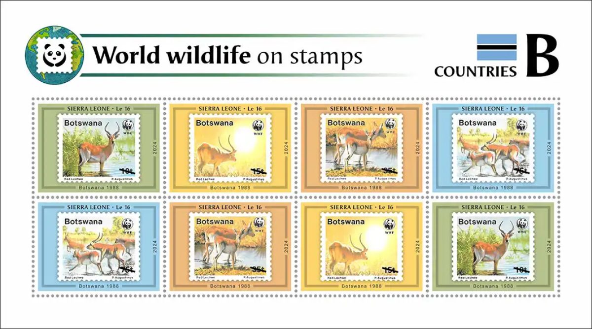 Sierra Leone 2024 Mi. 18914-18917 feuillet de 8 faune du monde pays B WWF