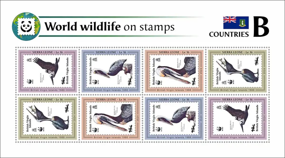 Sierra Leone 2024 Mi. 18918-18921 feuillet de 8 faune du monde pays B WWF
