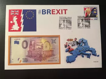 Official Euro Souvenir Covers - 5 cartas com album
