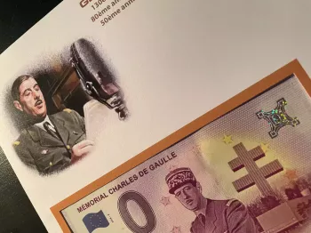 Official Euro Souvenir Cover - Général Charles de Gaulle