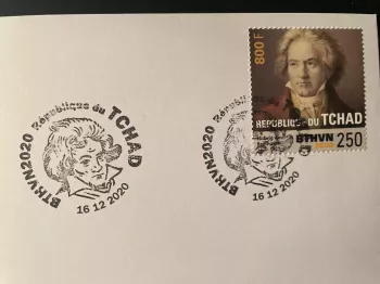 Official Euro Souvenir Cover - Ludwig Van Beethoven