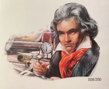 Official Euro Souvenir Cover - Ludwig Van Beethoven