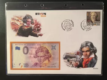 Official Euro Souvenir Cover - Ludwig Van Beethoven