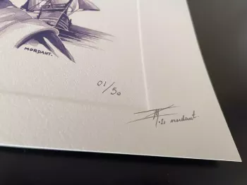 Epreuve d'artiste "Fernão de Magalhães" numérotée et signée