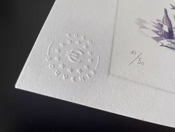Prova de artista "Sardinhas" numerada e assinada
