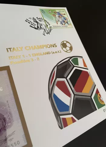 Official Euro Souvenir Cover - Football 2021 (ITALY CHAMPIONS)