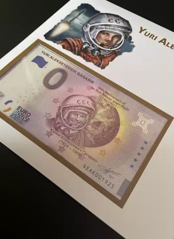 Official Euro Souvenir Cover - Yuri Alekseyevich Gagarin