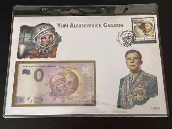 Official Euro Souvenir Cover - Yuri Alekseyevich Gagarin