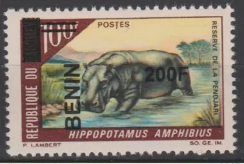 Benin 2008/2009 Mi. 1499 Hippopotamus Amphibius Fauna Aufdr. **