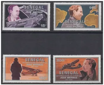 Senegal 1991/1993 Flieger Jean Mermoz 1901-1936 Mi. A1252-D1252 4.W. **