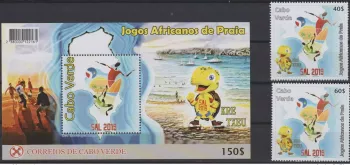 Kap Verde 2019 Mi. 1052-3 Bl. 49 Afrikanische Spiele 2 W. + Bl. **