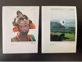 Senegal 1996 Mi. 1424-1425 ND IMPERF ENDA Gemeinschaftsausgabe 2 W. **