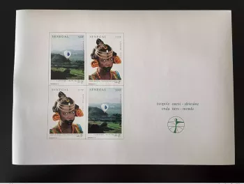 Senegal 1996 Mi. 1424-1425 S/S ND IMPERF ENDA Gemeinschaftsausgabe MNH**