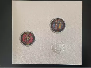 France 2011 - BF F4549 800 Years Old Reims Cathedral with Dry Stamp Printing