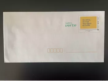 PAP Frankreich 2015/2016 Grüner Brief Neujahrsgrüße Phil@poste