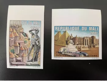 Mali 1994 Mi. 1325 - 1326A ND IMPERF Année Internationale Tourisme Egypt MNH**