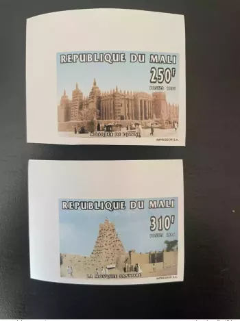Mali 1996 Mi. 1505 - 1506 ND IMPERF Mosquée Religion Sankoré Djenné Islam MNH**