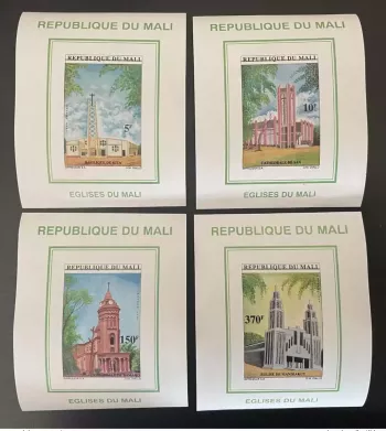 Mali 1997 Mi. 1871-1874 Block Kirche Kathedrale Basilika Kita San Bamako **
