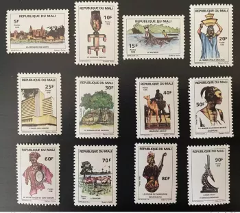 Mali 1998 Mi. 2047 - 2058 Current Camel Mosque Hotel Art Chameau 12 val. MNH**