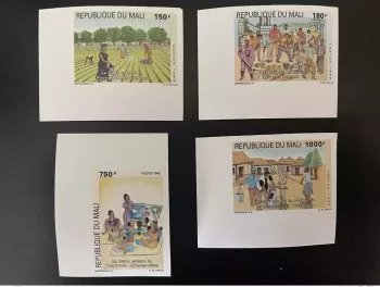 Mali 1999 Mi. 2219-2222 ND IMPERF Armutsbekämpfung 4 Werte MNH**