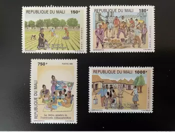 Mali 1999 Mi. 2219-2222 Armutsbekämpfung 4 Werte postfrisch