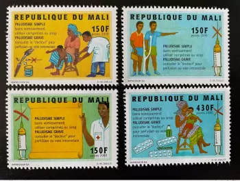 Mali 2000 Mi. 2570-2573 Malaria Krankheit 4 Werte MNH**