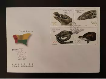Guinée-Bissau 2002 Mi. 2029 - 2032 FDC Reptiles Serpent Tortue