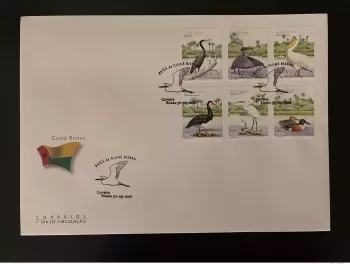 Guinea-Bissau 2001 Mi. 1995 - 2000 FDC Oiseaux Birds Vögel Aves fauna