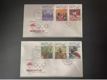 Kap Verde 1980 Mi. 407-412 FDC Olympische Spiele Moskau