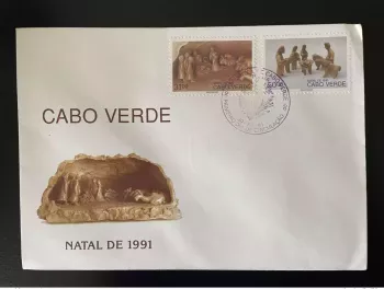 Kap Verde 1991 Mi. 625-626 FDC Weihnachten