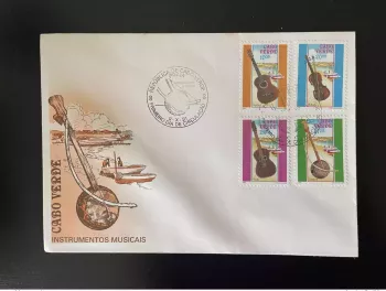 Kap Verde 1991 Mi. 620-623 FDC Musik Instrumente Violine
