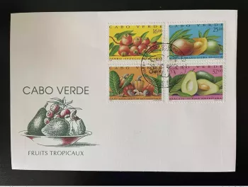 Cape Verde Cabo 1992 Mi. 627 - 630 FDC Fruits Früchte Frutos