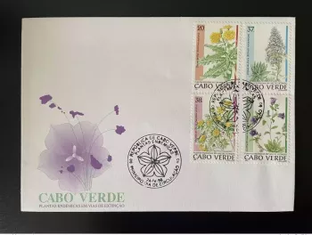Cabo Verde 1996 Mi. 707 - 710 FDC Plantas Endemicas endemic plants Medicinal